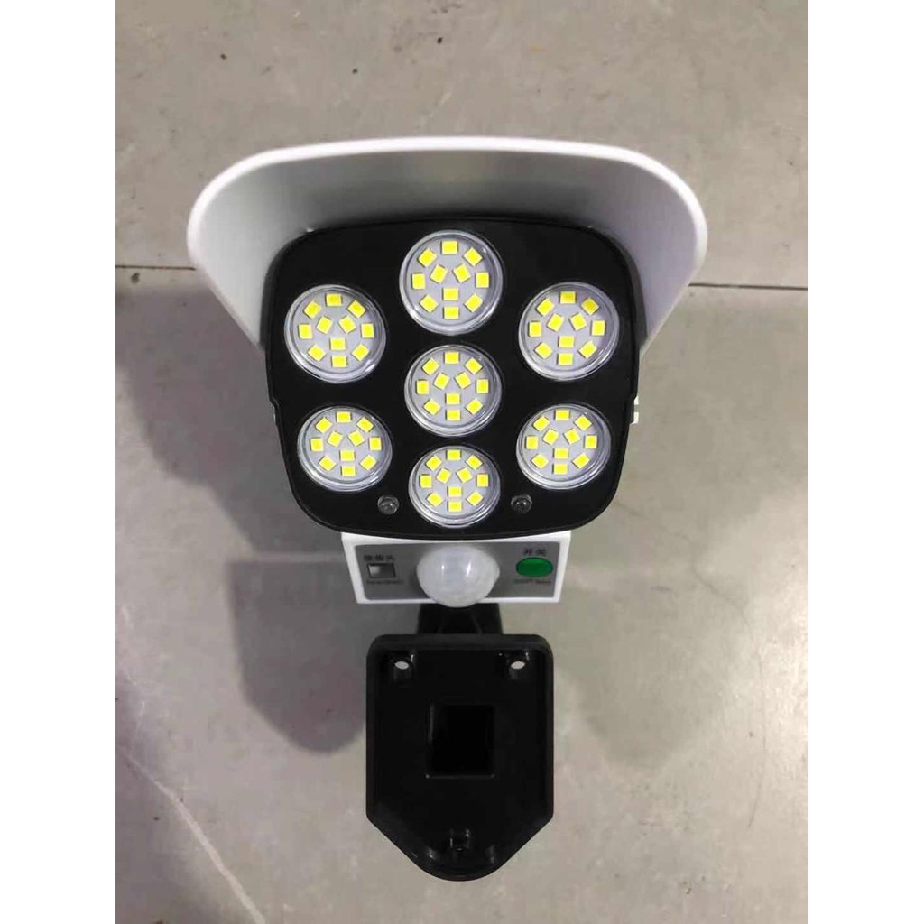 LS77 Lampu Solar Sorot Anti Air 77 Led tenaga surya Sensor gerak Plus Remote