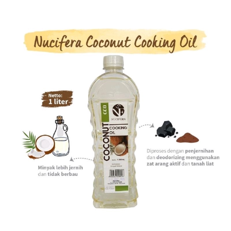 

Nucifera - Coconut Cooking Oil 1L / Minyak Kelapa Murni 1000ml / CCO