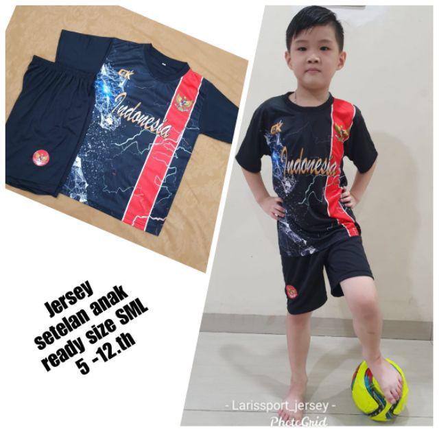SETELAN BOLA ANAK PRINTING KAOS BOLA ANAK TIMNAS