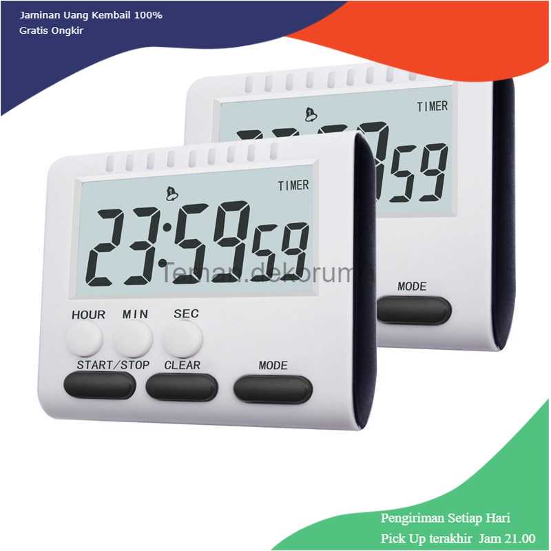 TD-AI QASIQ Timer Masak Dapur Magnetic Stand Kitchen Countdown Clock JS-183