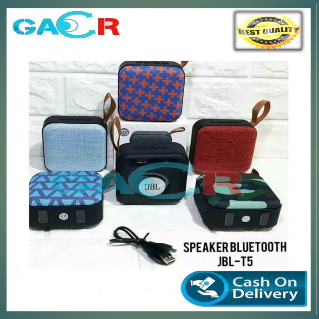 JBL Mini Speaker Wireless T5 Speaker Bluetooth Model Dompet