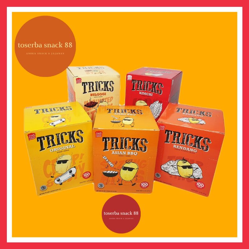 

TRICKS/Biscuit Kentang Panggang /Potato Baked Chips (20 gram × 10 pcs)