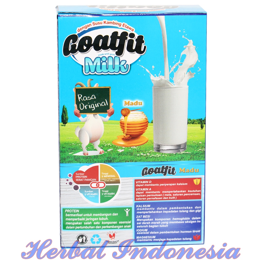 GOATFIT MILK PUTIH susu Kambing ettawa plus Royal jelly Goat Fit 200 Gram