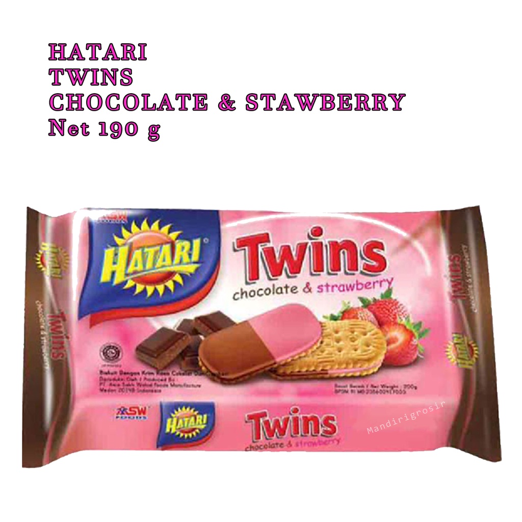 HATARI* TWINS CHOCOLATE&amp; STRAWBERRY *190g