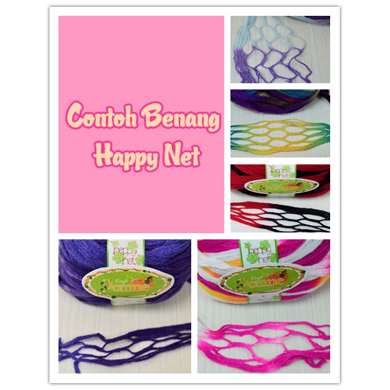 Happy Net - H.N. - Benang Rajut - Crochet - Knitting - 1st pict -150gr