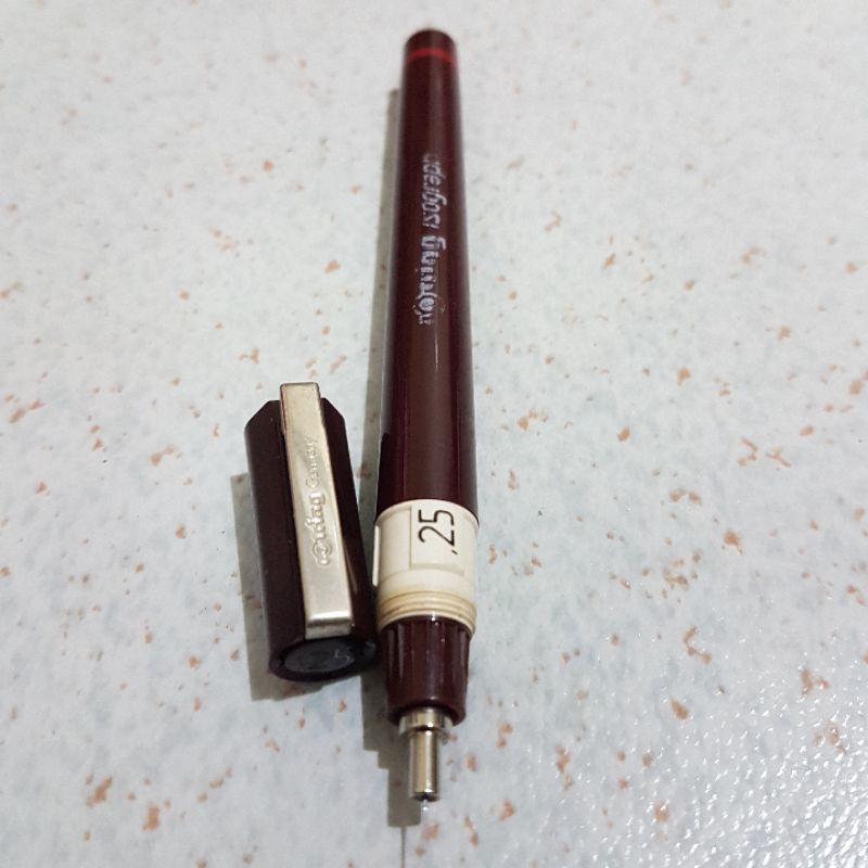 

Rotring Isograph 0.25 jerman rapido pulpen gambar teknik