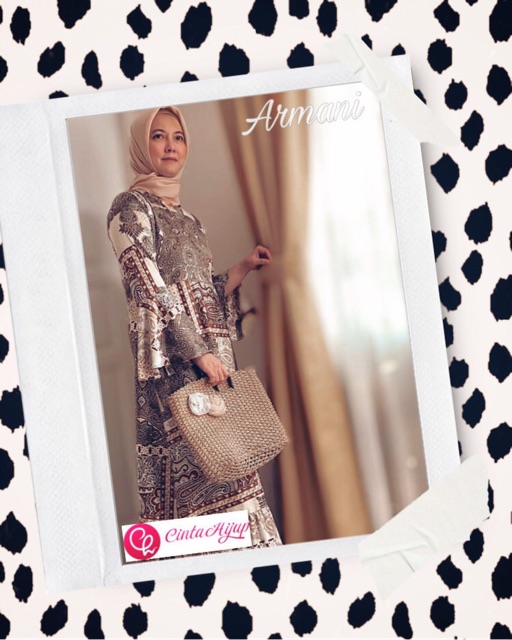 Gamis Dewasa Bahan Armani Silk Lembut (Code Brown) - Cinta Hijup