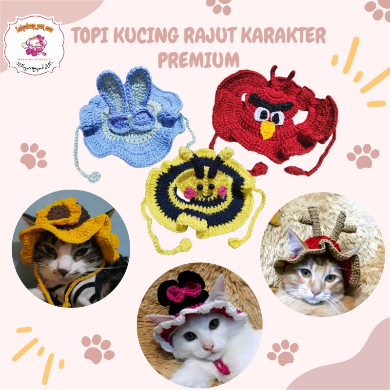 TOPI  KUCING RAJUT