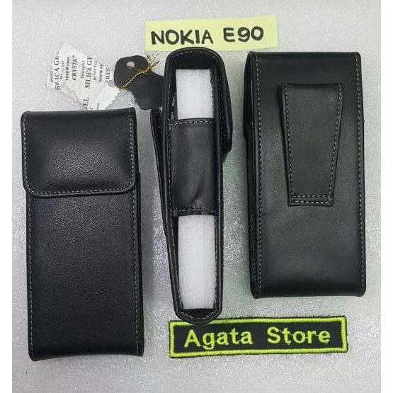 CHASING HP_HRP SARUNG PINGGANG NOKIA E90 KULIT DOMPET NOKIA E 90 PINGGANG SERI MPV1758 HRP_4411