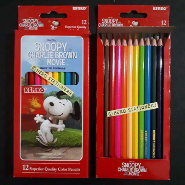 

Pensil warna kenko snoopy 12 warna