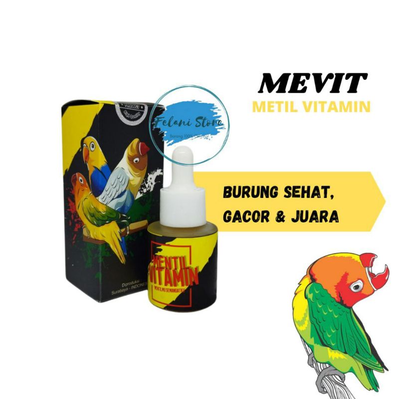 Vitamin Lovebird MEVIT Mentil Vitamin untuk menambah durasi lovebird