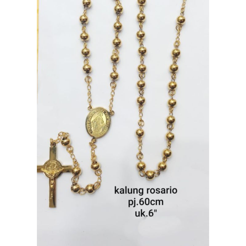 Kalung Rosario Emas Titanium43