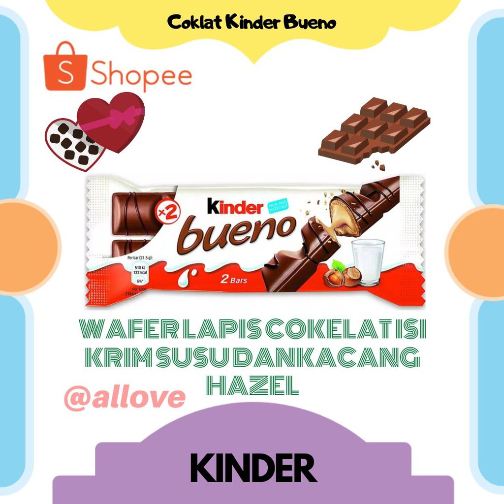 

COKLAT KINDER BUENO 2 BARS