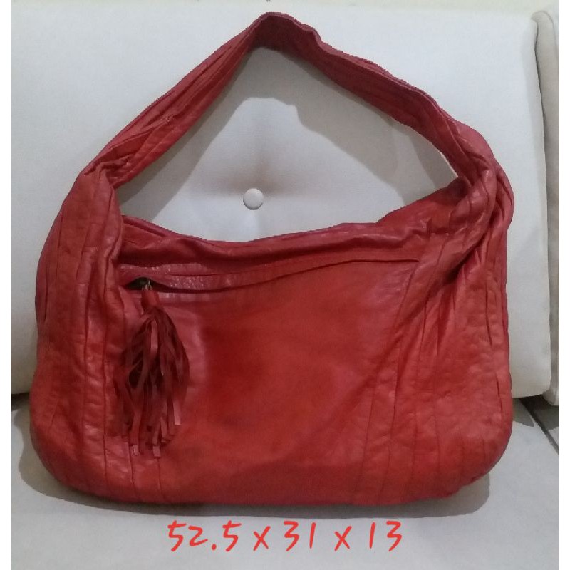 Preloved tas kulit asli, tas wanita, tote bag, tas bekas, tas seken, shoulder bag