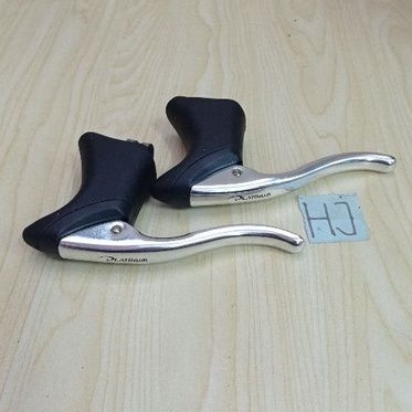 Handle Rem Balap Platinum Hitam Chrome Brake Lever Roadbike