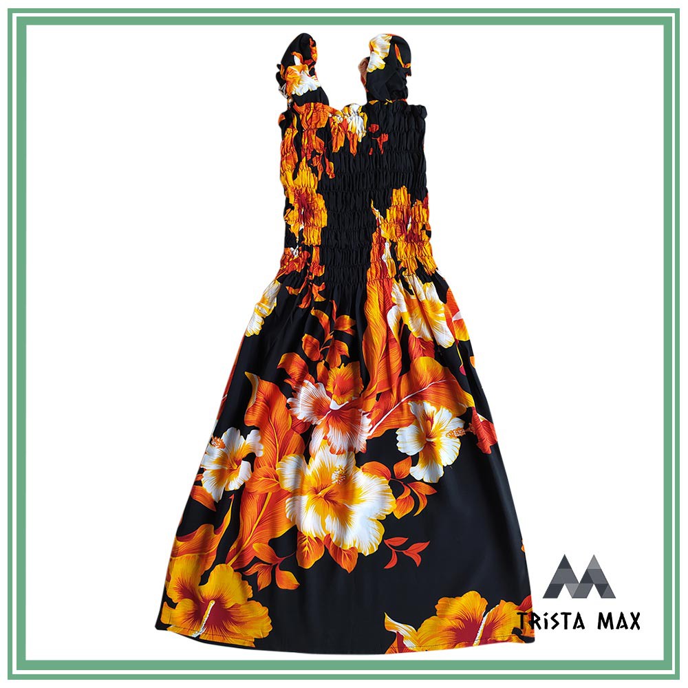 Grosir Daster Anak Murah - Daster Bali Untuk Anak Motif Bunga Model Kerut - Dress Anak Khas Bali