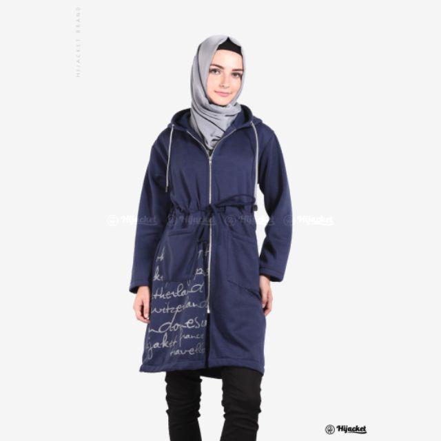 Jaket Muslimah / Jaket Hijab / Jaket Kekinian / Jaket Premium | Hijacket Urbanashion IndonesianBrand-Royal blue
