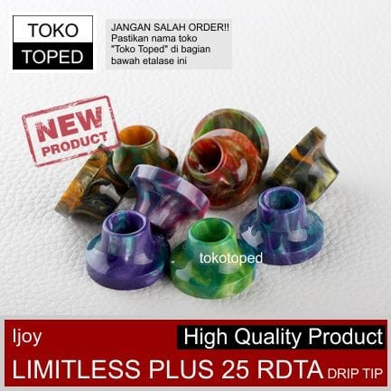 [Gxx] Ijoy Limitless Plus 25 RDTAx Drip Tip | resin top cap