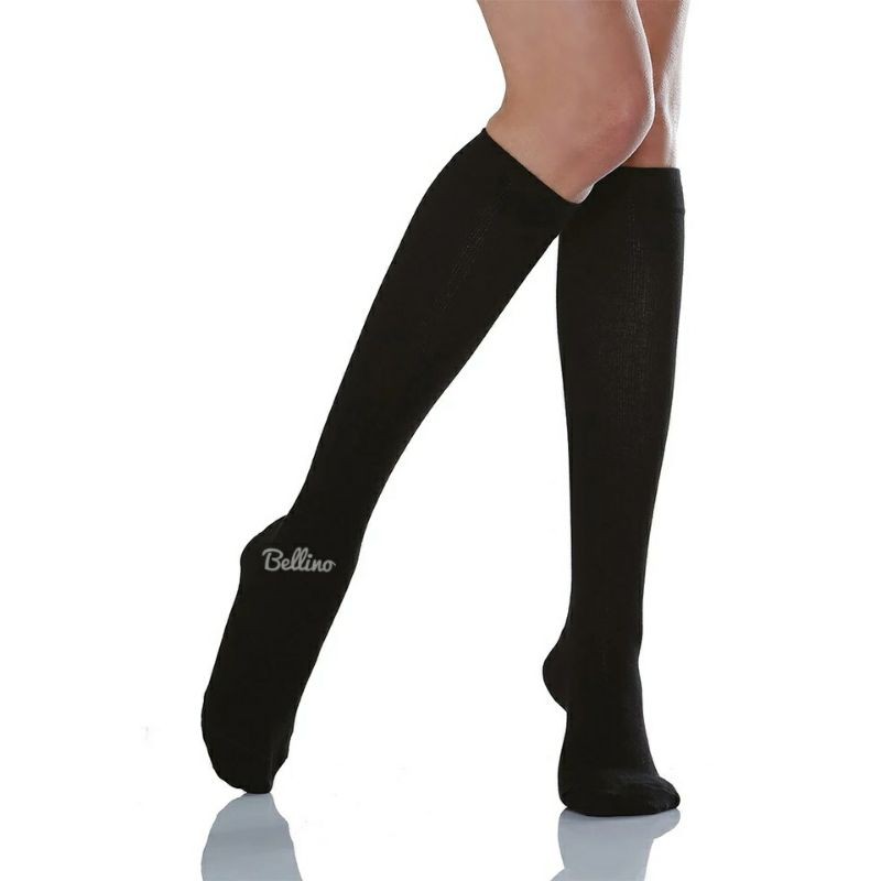 Kaos Kaki Wanita Selutut Bahan Tebal Hitam Putih Cream Murah Berkualitas / Kaos Kaki Panjang Polos