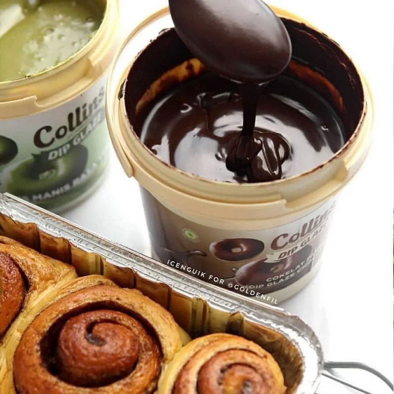 

COLLINS COKLAT DIP GLAZE 1kg Khusus Olahan Donat