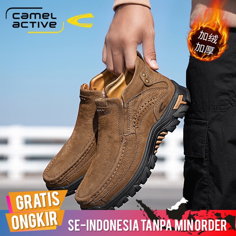 Sepatu Pria Import Boots Casual Camel Active Original Salju Boots Pria Tinggi-Top Musim Dingin Meneb