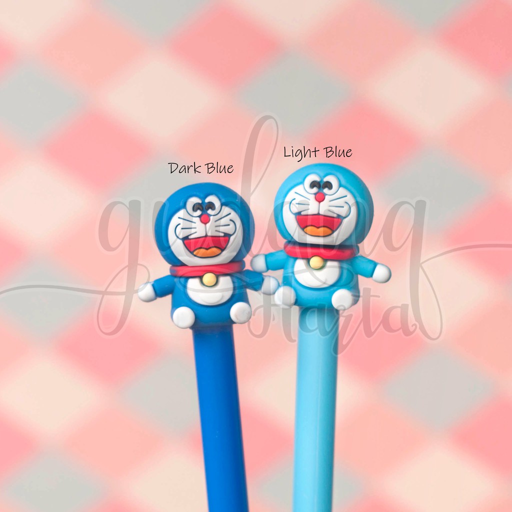 Pulpen Gel Kucing Biru Lucu Bolpen Unik Ballpoint Pena GH 307185