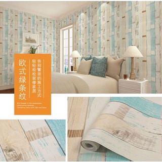 Paket HEMAT Wallpaper Sticker Dinding Motif KAYU