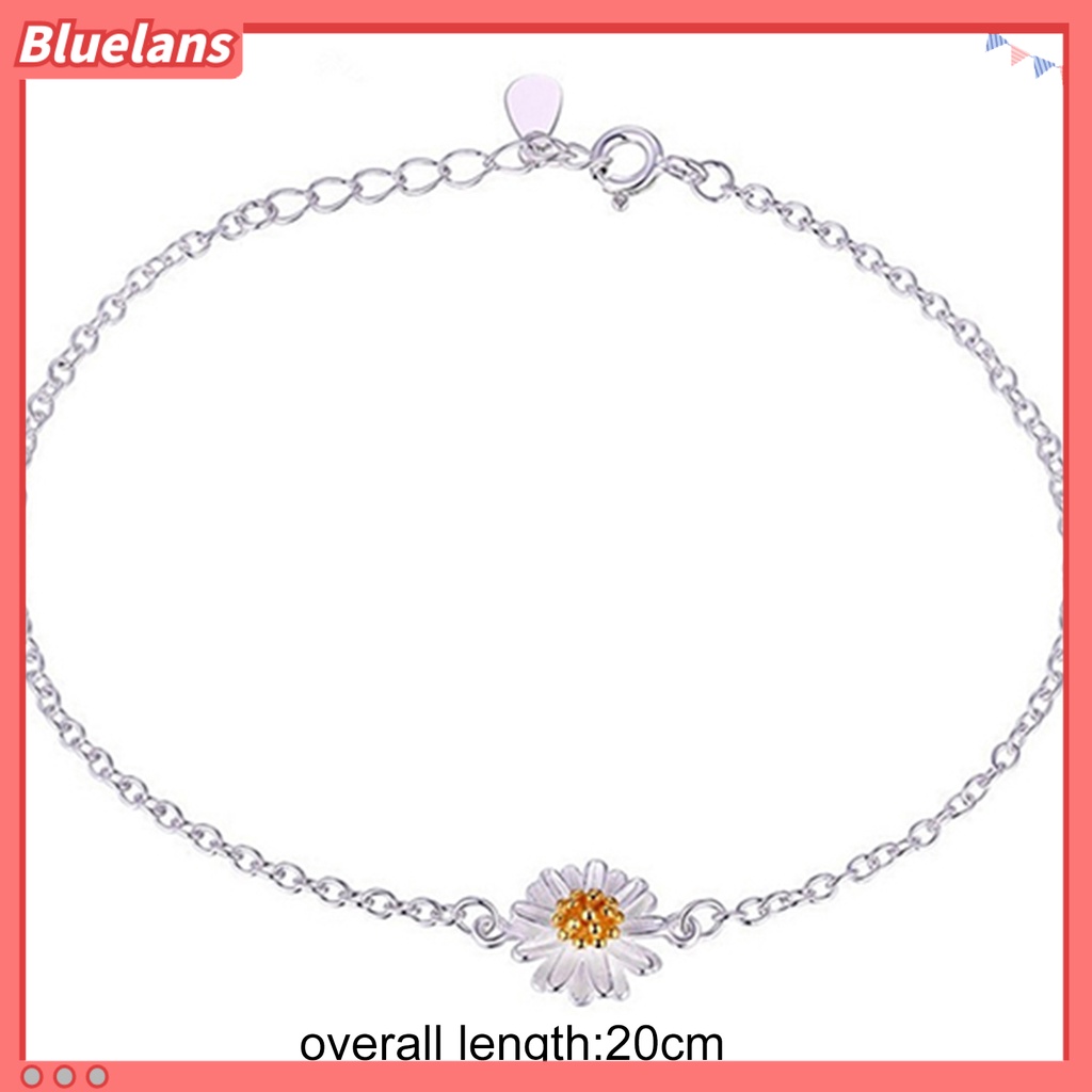 Bluelans Anklet Flower Design Fashion Silver Plated Women Chain Anklet