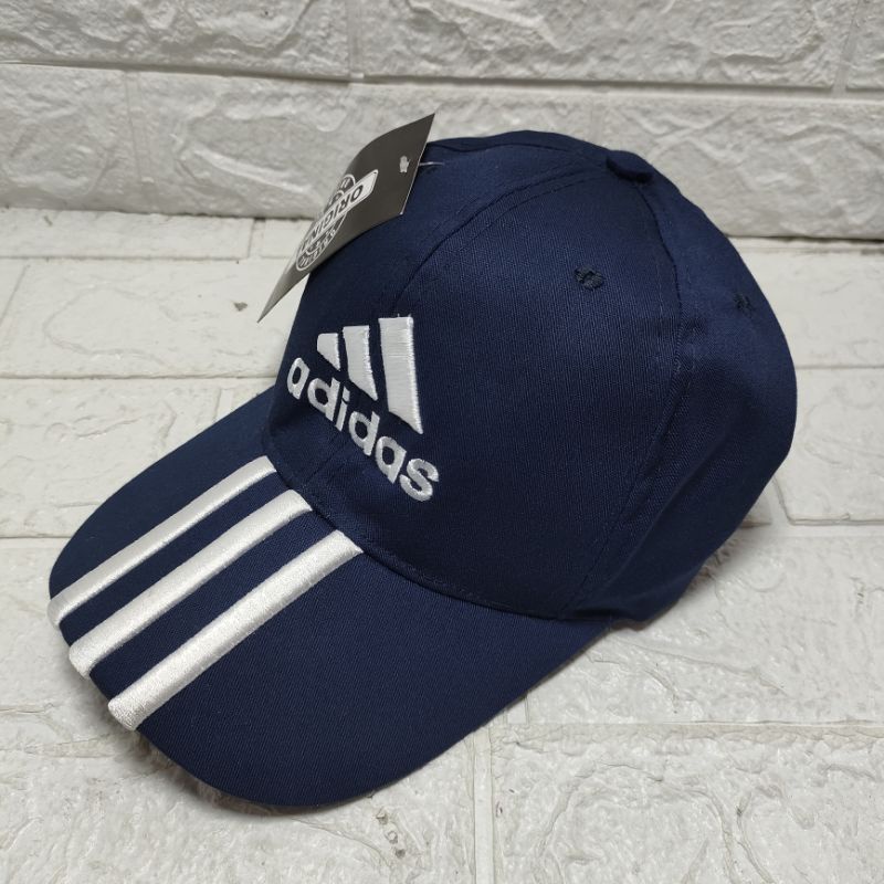 COD TOPI BASEBALL UNISEX LOGO ADIDAS PRIA WANITA TOPI BASEBALL HAT ADIDAS-navy