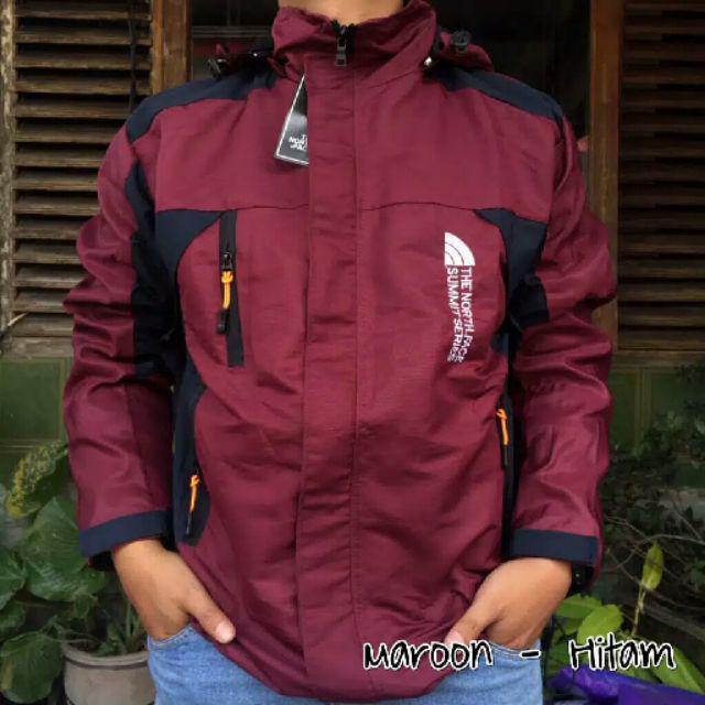 JAKET outdoor  jaket murah TERBARU & TERKECE  JAKET GUNUNG JAKET ABU JAKET NAVY JAKET TNF jaket  SUMMIT SERIEZ jaket pria wanita jaket murah jaket terbaru jaket musim dingin jaket musim hujan jaket waterproof jaket anti air jaket anti angin-Maroon htm down