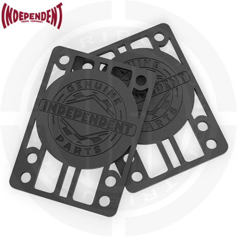 INDEPENDENT Genuine Parts 1/8 in Riser Pads Skateboard Black Pk/2