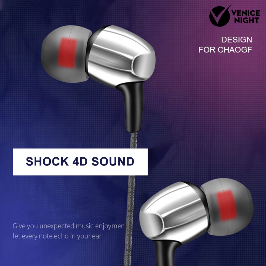 (VNEP) (Berkabel) Hy-3 Earphone In ear Heavy Bass Dengan Kabel Jack 3.5mm + Mic Untuk Handphone