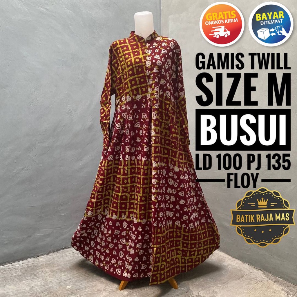 Baju Gamis Wanita Dewasa Remaja Kekinian Syari Raya Lebaran Busui Friendly Resleting Depan Motif Bat