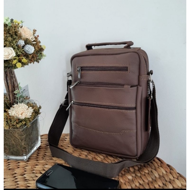 Tas Selempang Kulit Asli Tas Slempang Pria Elegant