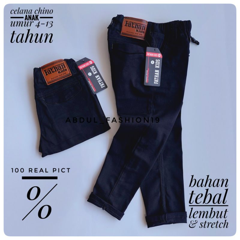 Celana Chino Panjang Anak laki laki 4-13 tahun Bahan Katun Celana Chino Anak Cinos Anak Chinos anak