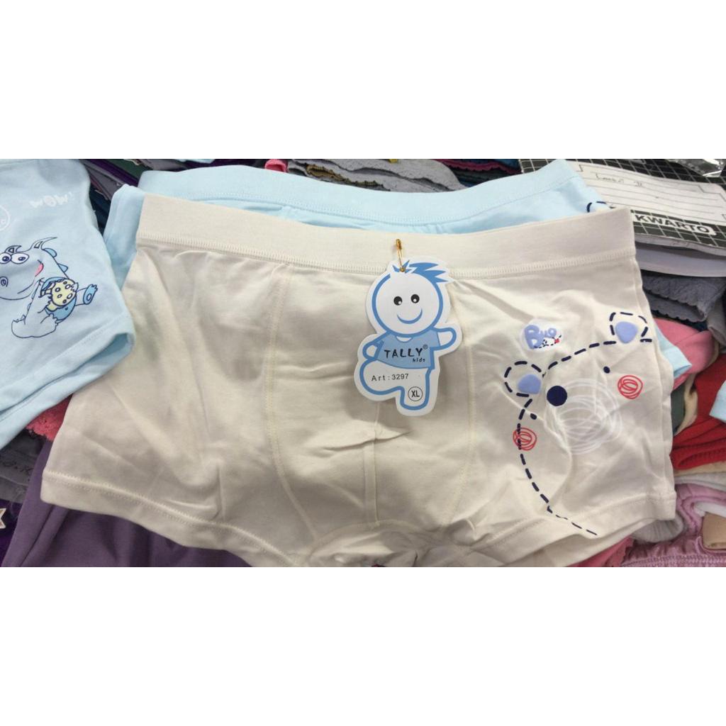 BOXER CD ANAK TALLY COWOK MOTIF RANDOM - TALLY BOXER ANAK COWOK - TALLY KIDS BOY -  BOXER ANAK COWOK - CD KIDS - CD ANAK LAKI TALLY - BAHAN HALUS USPER LEMBUT SIZE M L XL XXL -