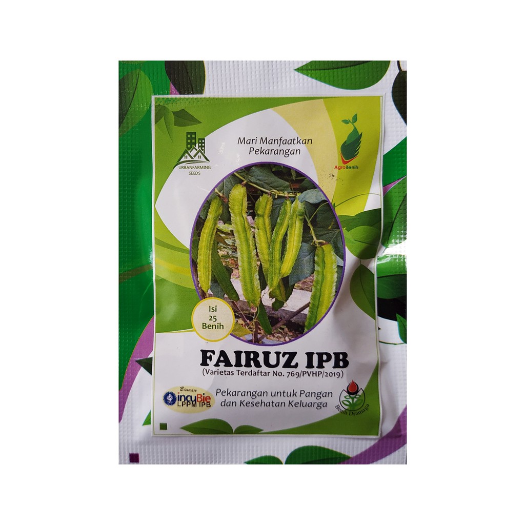 Benih Kecipir Hijau Fairuz IPB Kemasan Urban Isi 25 Butir Bibit Biji Fairus