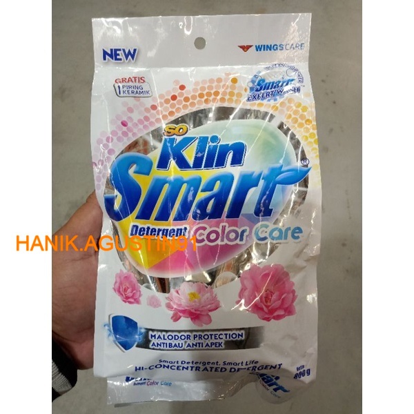 SOKLIN SMART Deterjen Bubuk Color 800G / SO KLIN SMART Deterjen Bubuk Color 800G