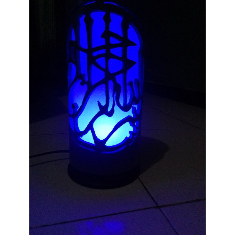 lampu dinding hias pvc motif kaligrafi