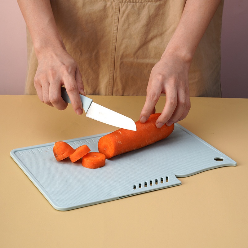 Vana Talenan Pisau Buah 2 in 1 Cutting Board Knives Set Praktis Multifungsi Hemat Tempat Dapur Ada Gantungan