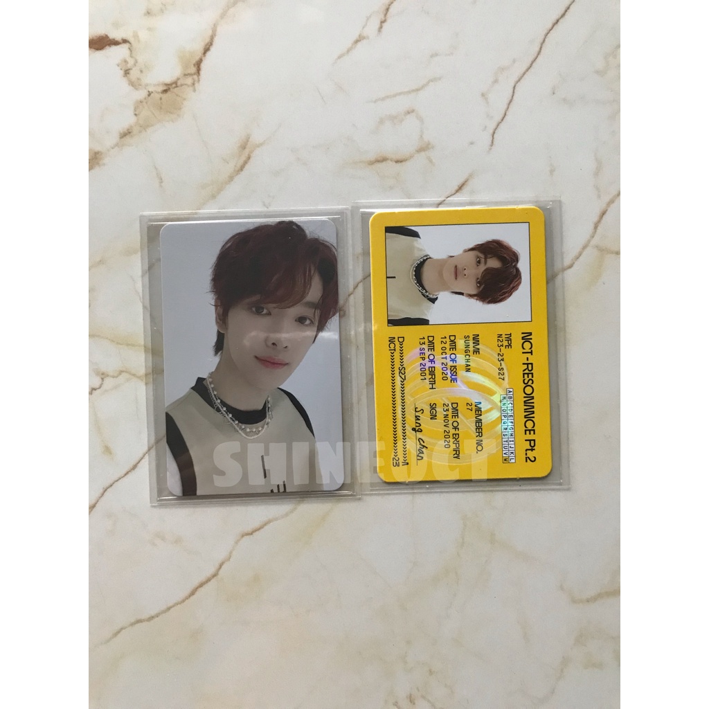 PC Photocard Sungchan Departure Depar Resonance Reso NCT 2020 IDC ID Card Resonance