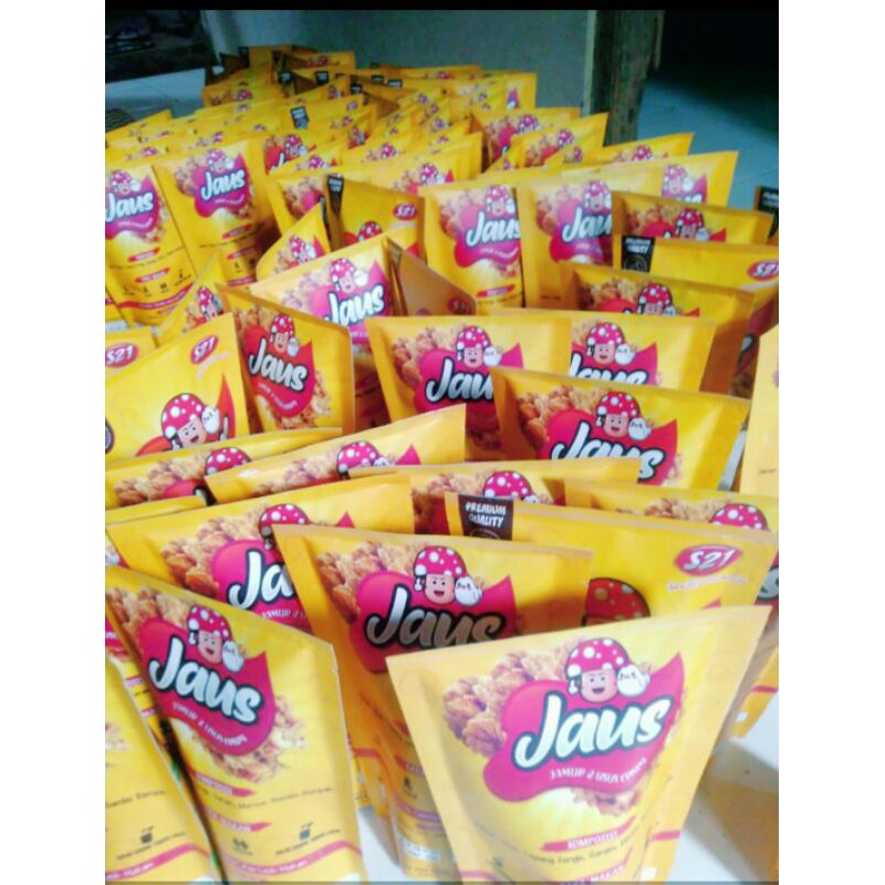 

jamur dan usus (jaus) goreng