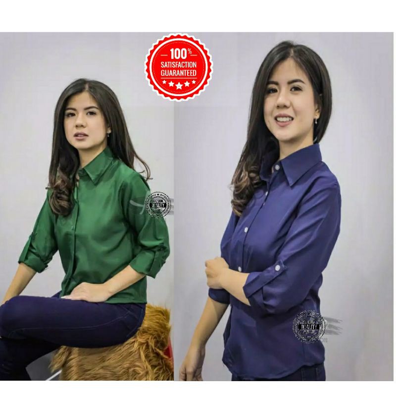 TFW Kemeja Jenita kemeja wanita atasan wanita baju kemeja casual wanita remaja ataupun cewek