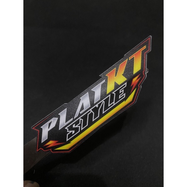 STIKER PLAT KT STYLE Vol.1