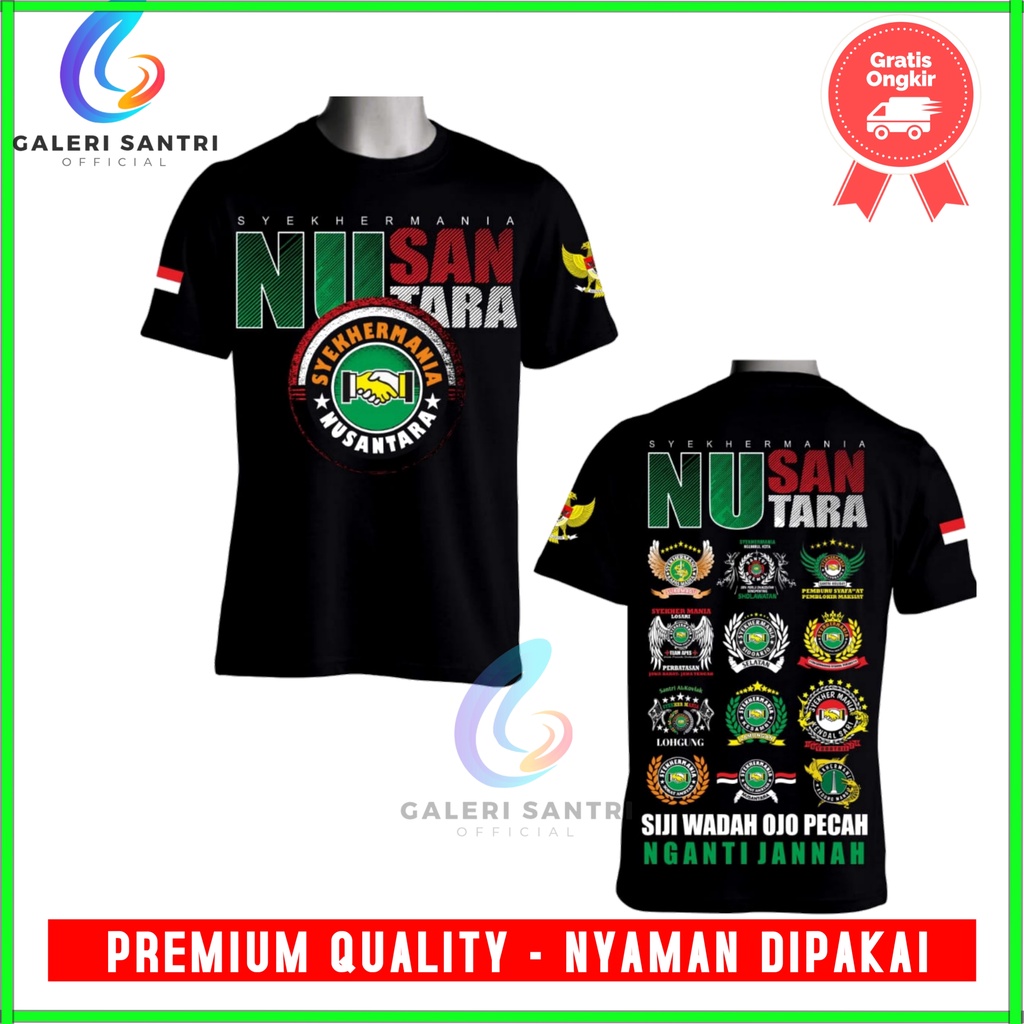 Kaos Habib Syekh Termurah Ori/  Kaos Syekhermania Nusantara NU / Kaos Syekhermania