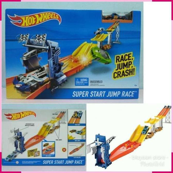 hot wheels super start jump race track set