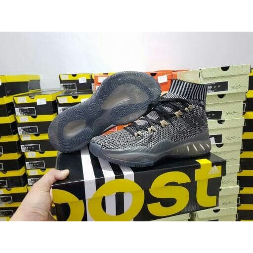 sepatu basket adidas crazy explosive primeknit black grey