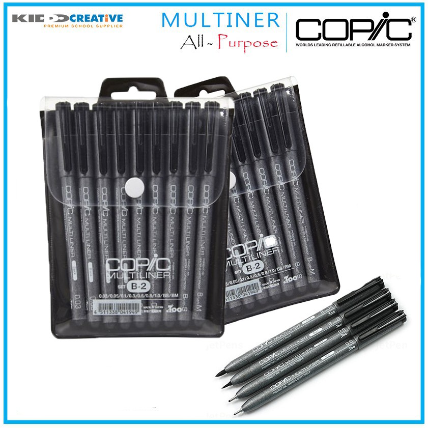 

COPIC MULTI LINER BLACK SET A2 / BLACK SET B2