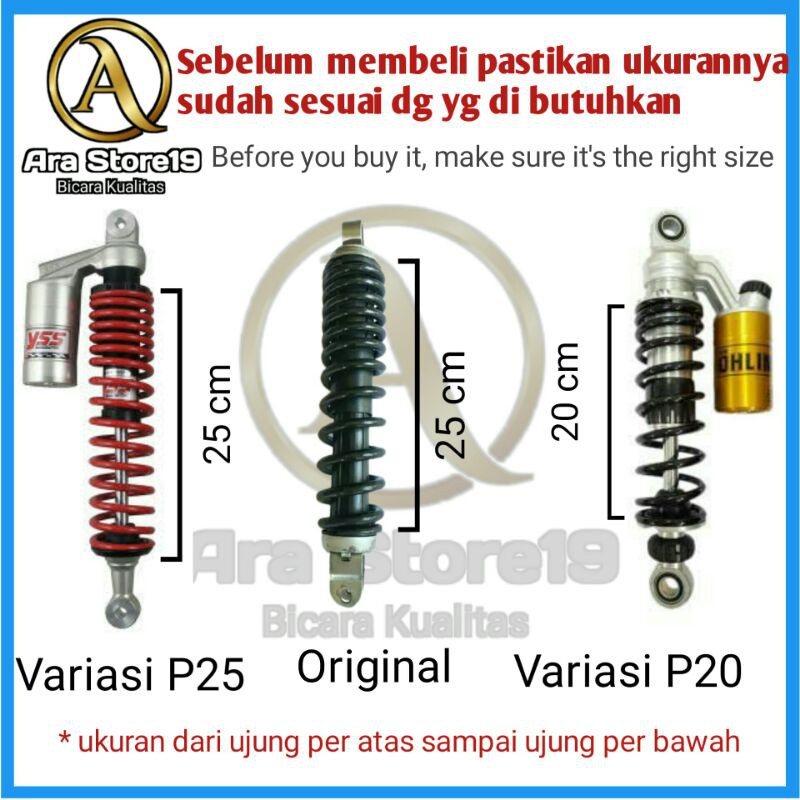 Sarung Cover Shockbreaker sok Belakang Aksesoris Beat Vario scoopy Mio genio Fino Xride Ohlins Yss / Terlaris.