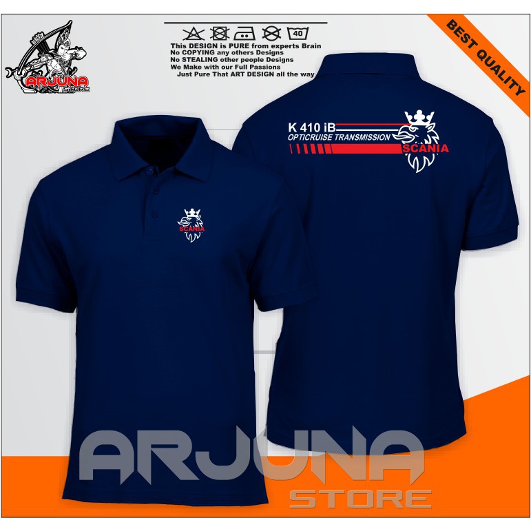 POLO SHIRT / KAOS POLO BISMANIA  SCANIA JETBUS TERLARIS -
